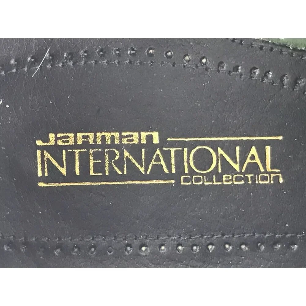 Jarman International Collection Mens Black Leather Oxford Dress‎ Shoes Size 10.5